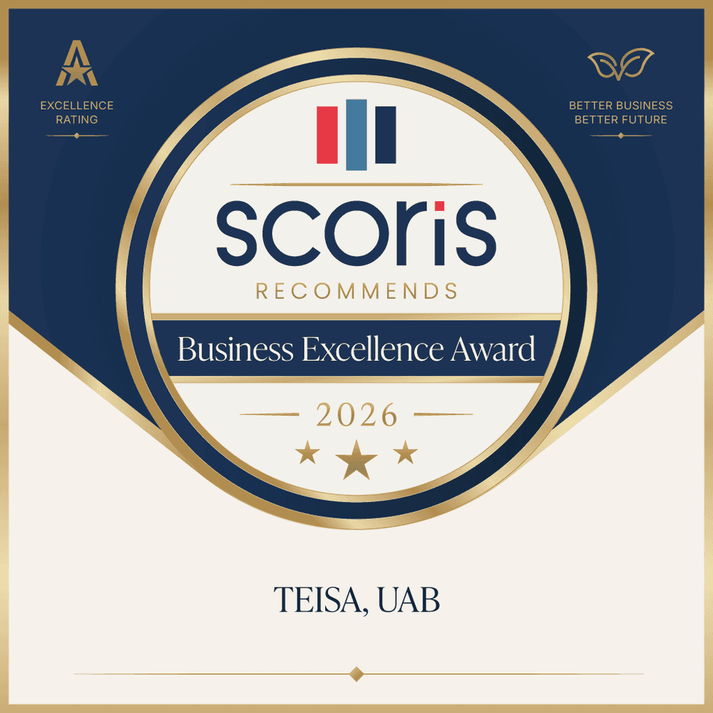 UAB Teisa Receives the “Scoris Business Excellence Award 2026”